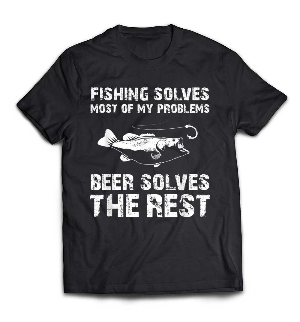 Fishing and Beer T-Shirt – The Perfect Funny Gift for Fishing Dads